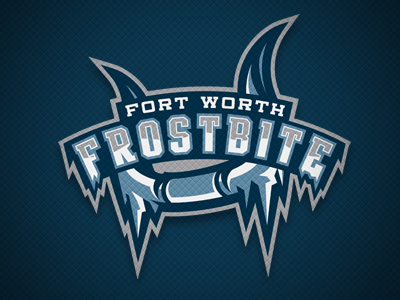 Frostbite Word-Mark Concept bull concept frostbite hockey ice identity logo sports