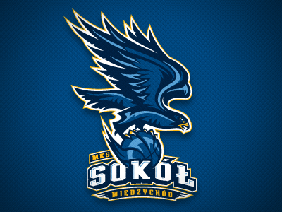 MKS Sokol Basket Ball basketball falcon identity logo sokol sport team