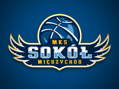 MKS Sokol Basket Ball Secondary basketball falcon identity logo sokol sport team