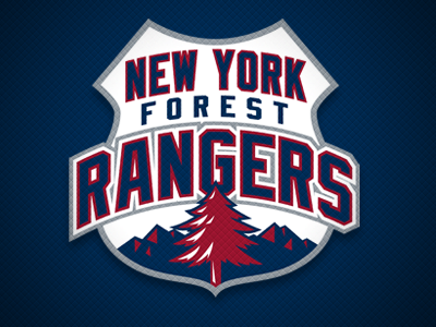 New York Forest Rangers Concept concept forest hockey logo newyork rangers sport