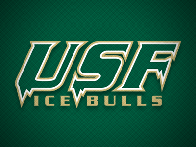 USF Ice Bulls Secondary Logo Concept bulls college concept hockey ice identity logo sports usf