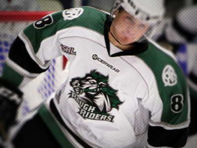 Cedar Rapids RoughRiders Main Logo Jersey cedar hockey identity jersey logo rapids roughriders sports team