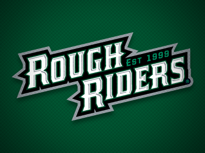 Cedar Rapids RoughRiders Word-Mark Logo