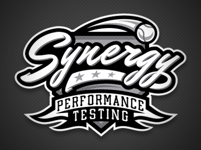 Synergy Performance Testing Logo baseball brand identity logo performance sports synergy testing