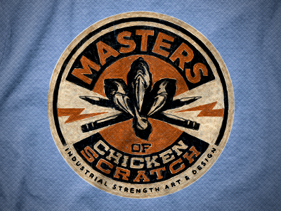 Masters of Chicken Scratch Tee design apparel chicken clothing design logo masters print scratch screen tee