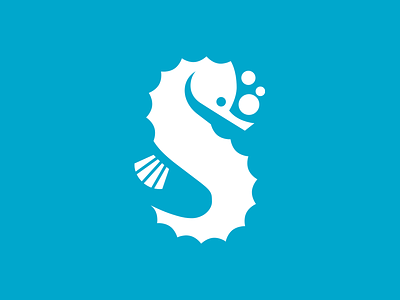 Ms Abby's Swim Logo brand branding concept design identity logo seahorse swim type typography vector