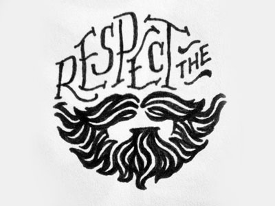 Respect the Beard ave beard drawing glenn handdrawn ink november respect sketch whiskers