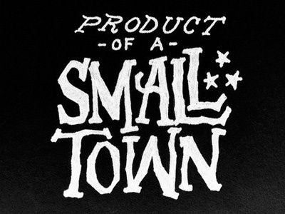 Product drawing lettering marker small town type typography