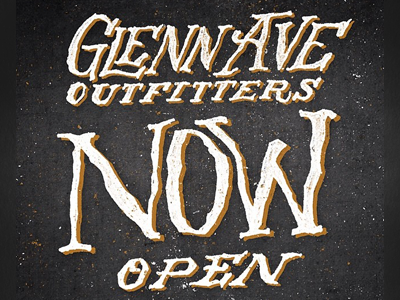 Now Open! apparel now open site store tee tshirt type typography web