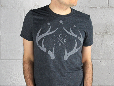 Antler Tee antlers apparel ave deer design fashion glenn outfitters print screen tee