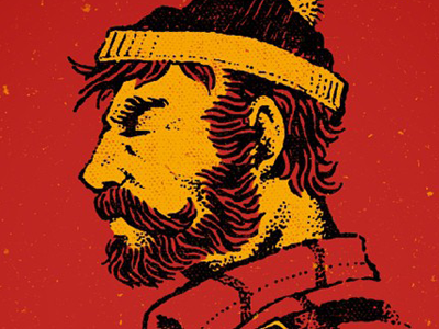 Paul Bunyan Approved Goods art beard bunyan drawing illustration lumberjack mustache outdoors paul print