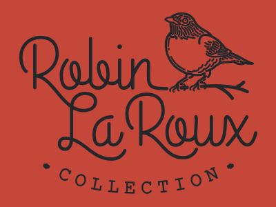 Robin LaRoux brand identity lines logo robin