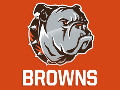 My Browns Text browns bulldog cleveland dog football identity logo nfl