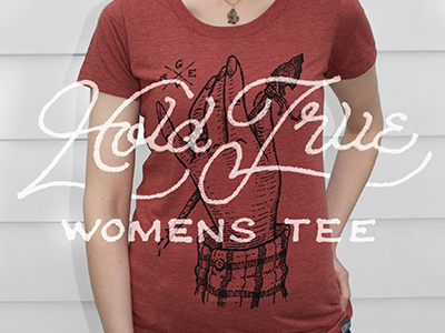 Hold True Type apparel drawing fashion illustration ink lake outdoors sketch tee type typography