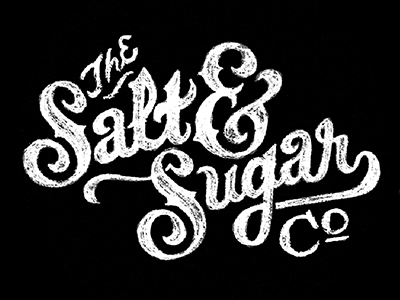 The Salt & Sugar Co Brand brand chalk company design identity logo salt sketch sugar vector
