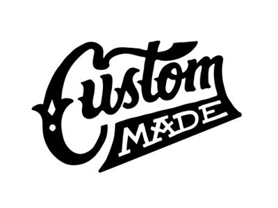 Custom Made Stamp custom denim detroit hand lettering logo stamp typography vector