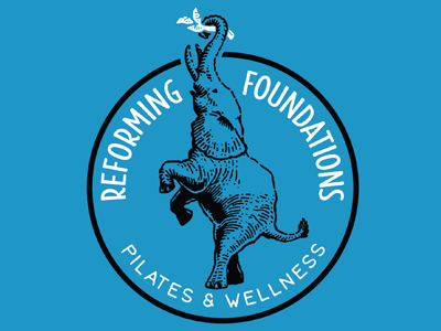 Circle Logo Wline brand design elephant fitness health identity illustration logo pilates stott vector