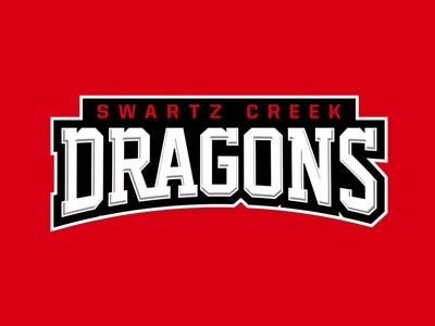 Swartz Creek Dragons Wordmark brand design dragon dragons identity illustration logo school sport vector