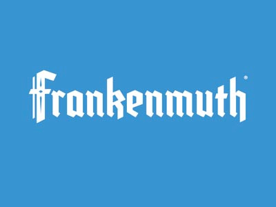 Frankenmuth Logo brand design frankenmuth german identity logo mark michigan type vector word