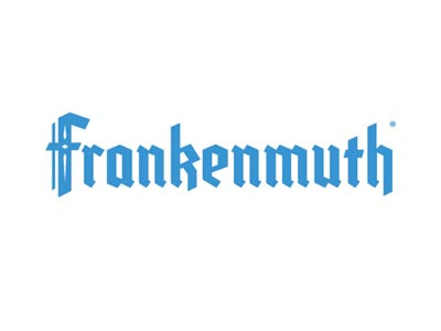 Frankenmuth Logo White brand design frankenmuth german identity logo mark michigan type vector word