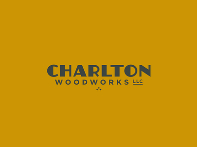 Charlton Horizonal brand design dog husky identity lines logo minimal thick type vector woodworking