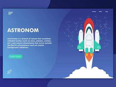 Astronom design flat illustration ui vector web webdesign