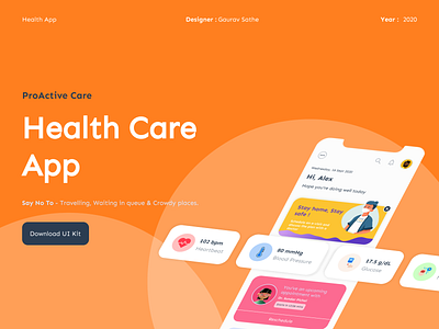 Health Care App - UI Design by Gaurav on Dribbble