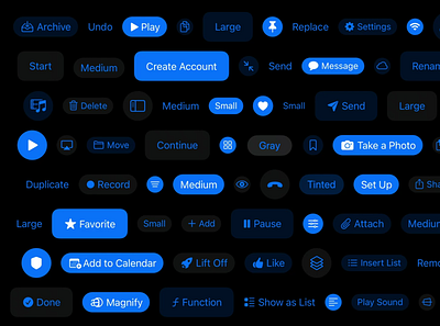 iOS 15 Buttons UI Kit button kit buttons ios ios 15 kit ios buttons ios15 ui ui kit