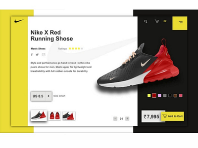 Nike webpage concept