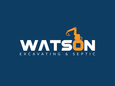 Logo Design For Watson Excavating Septic creative excavating logo excavating logo logo design