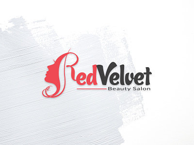 Logo Design For Red Velvet Beauty Salon beauty salon creative logo beauty salon logo brand identity design saloon creative logo