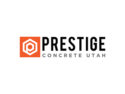 Logo Design For Prestige Concrete concrete company logo concrete logo creative logo design letter logo logo design