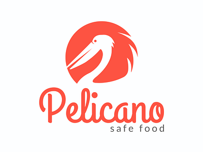 Logo Design For Pelicano Safe Food branding branding design logo logotype ocean pelican sea seafood