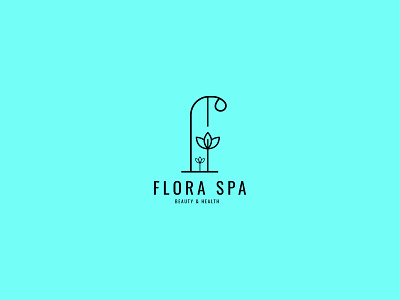 Flora Spa logo design branding design spa spa logo