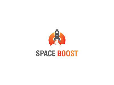 Space Boost logo design boost branding identity launcher logo logodesign logos rocket