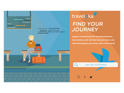 Re-design Traveloka Ui flat illustration ui ux vector web