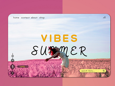 Web Design Summer Vibes app branding ui ux web website