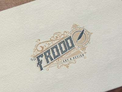 Frodo art & design brand hand lettering lettering logo vector