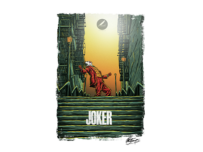 Joker movie poster album art art cover album dark desainer logo design illustration illustrator joker movie poster tshirt vector