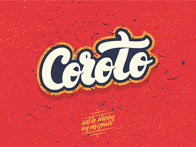 Coroto caracas lettering logo type typography vector venezuela