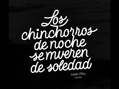 Garcita - Simón Díaz caracas chinchorros handlettering lettering type typography venezuela