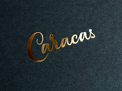 Caracas caracas lettering type venezuela