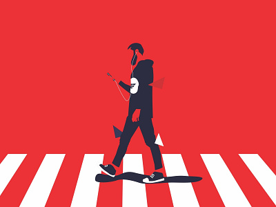The Music Man design flat illustration music vector