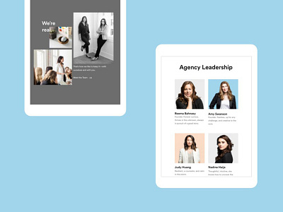Hatch Agency marketing portraits responsive web web design