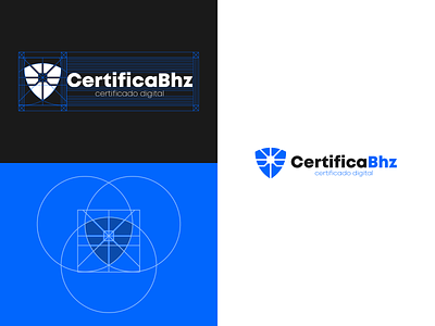 CERTIFICABHZ SQUARE AND GRID branding design grid icon ideia illustrator logo minimal mobile vector