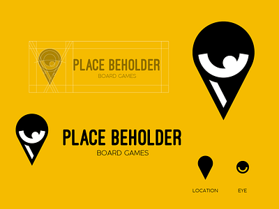 PLACE BEHOLDER branding design gps grid icon ideia illustrator location logo minimal mobile modern vector