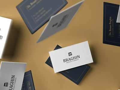 BRAGHIN BUSINESS CARD branding business card design ideia illustrator logo minimal mockups vector