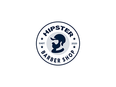 barber shop logo branding design icon ideia illustrator logo minimal vector