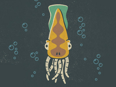 It Came from the Deep creature illustration monster ocean squid
