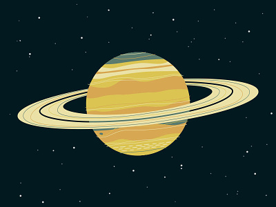 I put a ring on it! illustration planets saturn space